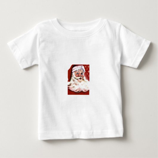 サンタの平和愛クリスマスの休日の運命 ベビーTシャツ (正面)