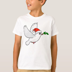 サンタの平和鳩 Tシャツ