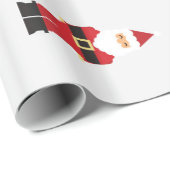 サンタの幸せなクリスマスの包装紙 ラッピングペーパー (ロールコーナー)