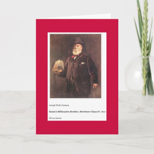 サンタの弟のクリスマスカード シーズンカード (正面)