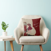 サンタの待っている装飾用クッション クッション (椅子)