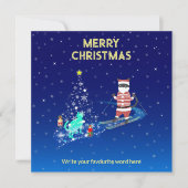 サンタの心あたたまる夜 招待状 (正面)