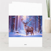 サンタの心に近い - トナカイ カード (裏面)