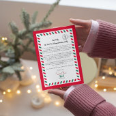 サンタの心のこもった手紙のグリーティングカード