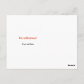 サンタの忙し小人がクリスマス  ポストカード (裏面)