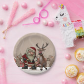 サンタの悪いカスタムな紙皿7つ ペーパープレート (パーティー)