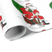 サンタの悪い包装紙 ラッピングペーパー (ロールコーナー)