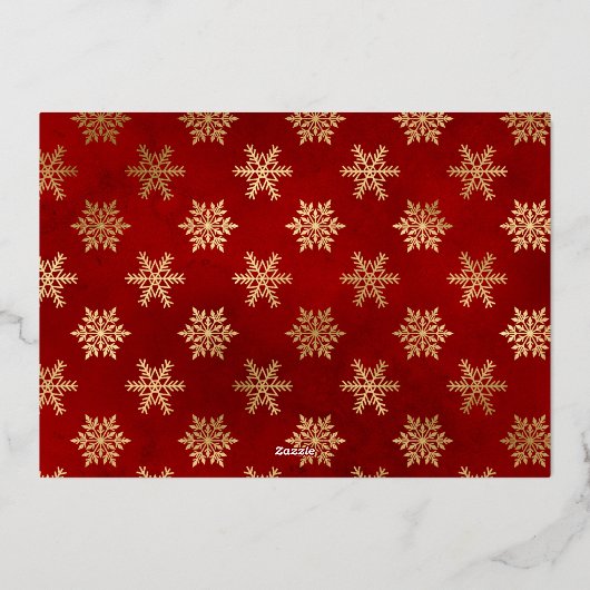 サンタの悪い子リスト証明書ホイル招待状 箔招待状 (裏面)