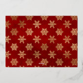 サンタの悪い子リスト認定証 ホイル招待状 箔招待状 (裏面)