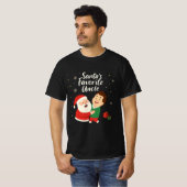 サンタの愛するおじさん | かわいい家族のクリスマスデザイン Tシャツ (正面フル)
