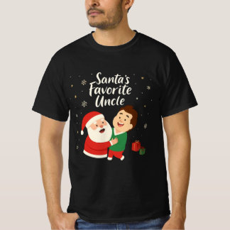 サンタの愛するおじさん | かわいい家族のクリスマスデザイン Tシャツ