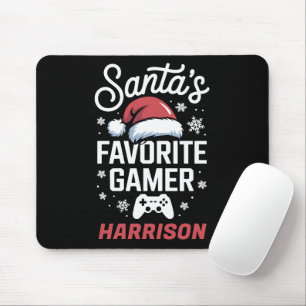 サンタの愛するゲーマー様のためのカスタムゲーミングクリスマスギフト マウスパッド
