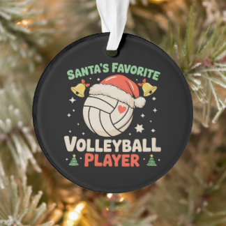 サンタの愛するバレーボール選手 クリスマス オーナメント