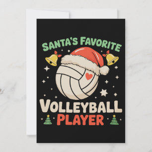 サンタの愛するバレーボール選手 クリスマス 招待状