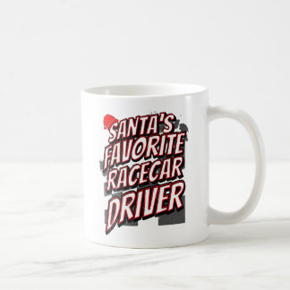 サンタの愛するレーシングドライバー クリスマス レース コーヒーマグカップ