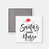 サンタの愛する看護師 クリスマス マグネット (正面/裏面)