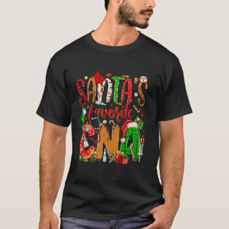 サンタの愛する認定看護助手 CNA Tシャツ