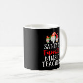 サンタの愛する音楽の先生 楽しいクリスマスのノーム コーヒーマグカップ (正面右)