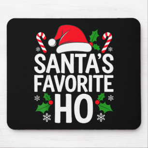 サンタの愛するHoシャツ 大人 子供 楽しいクリスマス マウスパッド
