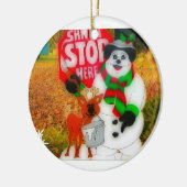 サンタの愛 セラミックオーナメント (左)