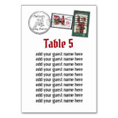 サンタの手紙の北極まいけなたは素敵な座席 テーブルナンバー (正面)