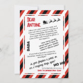 サンタの手紙 忘れられたスレート 招待状 (正面)