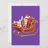 サンタの手紙 招待状 (裏面)