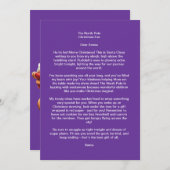 サンタの手紙 招待状 (正面/裏面)