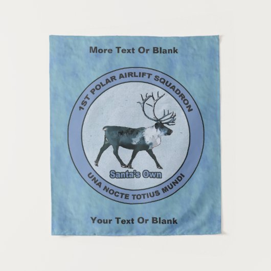 サンタの抑制される第1北極の空輸の艦隊- タペストリー (正面)