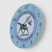サンタの抑制される第1北極の空輸の艦隊- ラージ壁時計 (傾斜)