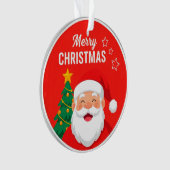 🎅 サンタの挨拶 フェスティブチャーム 冬の装飾 🎄 オーナメント (正面)