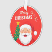 🎅 サンタの挨拶 フェスティブチャーム 冬の装飾 🎄 オーナメント (正面)