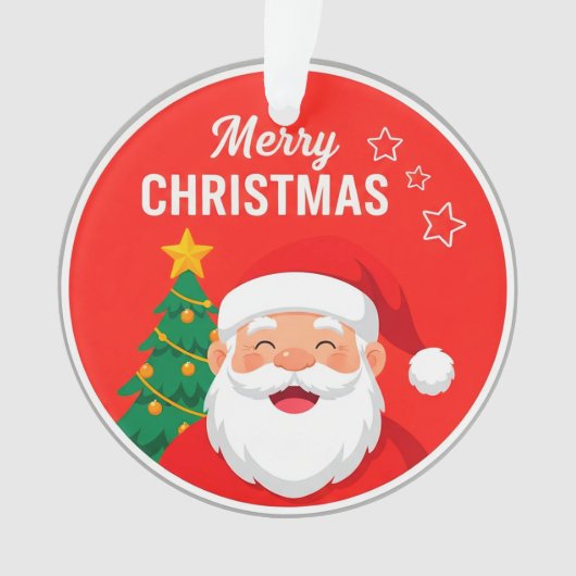 🎅 サンタの挨拶 フェスティブチャーム 冬の装飾 🎄 オーナメント (正面)