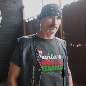 サンタの整備士お気に入りのクリスマスをテーマにした Tシャツ