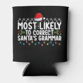 サンタの文法クリスマスを修正する可能性が最も高い 缶クーラー (正面)