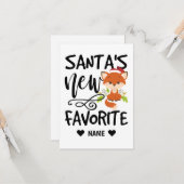 サンタの新しいお気に入り カード (正面/裏面インサイチュ)