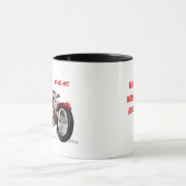 サンタの新しいそりのクリスマスのマグ マグカップ (中央)