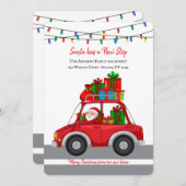 サンタの新しい立ち寄り先 ホリデー 引っ越し カード (正面/裏面)