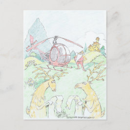 サンタの新ルドルフ。 シーズンポストカード