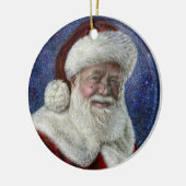 サンタの星明かりの夜オーナメント セラミックオーナメント (左)