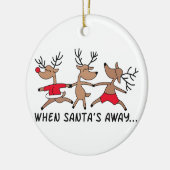 サンタの時遠くにに セラミックオーナメント (左)