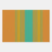 サンタの暖かいホー!ホー!ホー!クリスマスの挨拶 ラッピングペーパーシート (正面3)