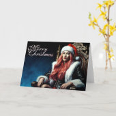 サンタの最もセクシーな姉妹 - メリークリスマス 03122024_0011 カード (黄色い花)