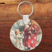 サンタの最高のクリスマスの願い キーホルダー (正面)