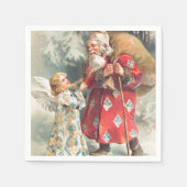 サンタの最高のクリスマスの願い スタンダードカクテルナプキン (正面)