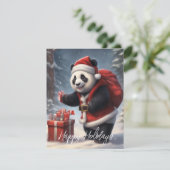 サンタの服を着たパンダ シーズンカード (スタンド正面)