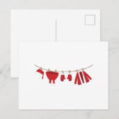 サンタの服飾ライン ポストカード (正面/裏面)