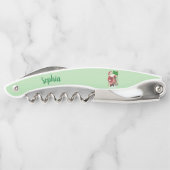 サンタの木の動物メリークリスマスグリーン ソムリエナイフ (裏面)