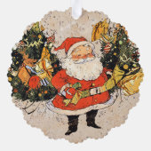 サンタの木 – クリスマス オーナメントカード (裏面)