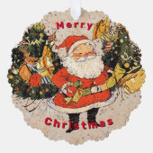 サンタの木 – クリスマス オーナメントカード (正面)